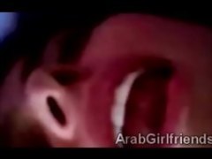 Pretty Arab teen does such a horny faces while fucking